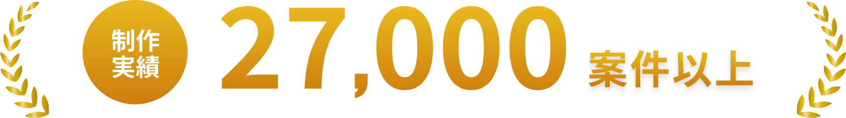 制作実績27,000案件以上